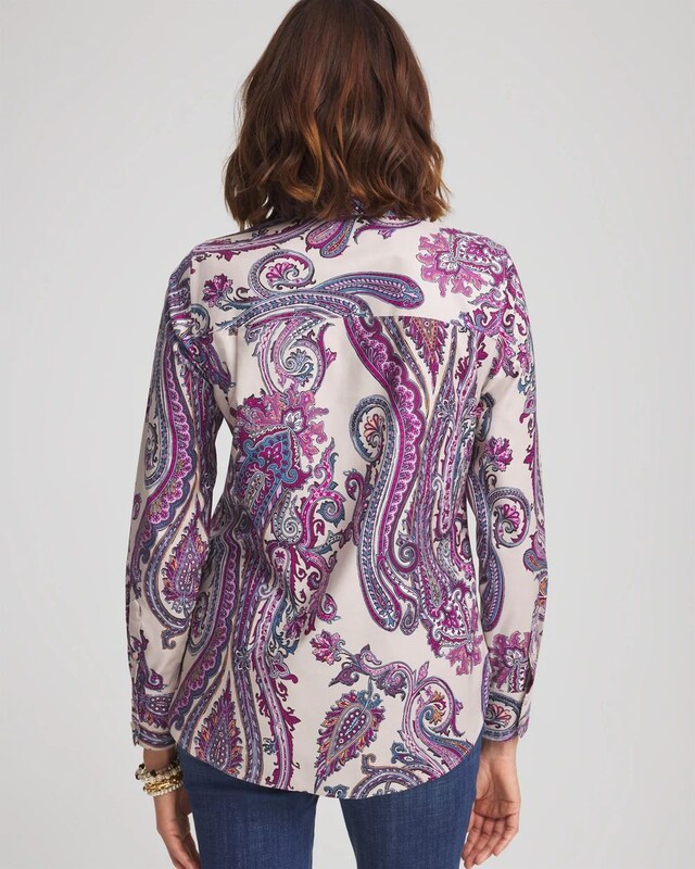 No Iron Paisley Shirt - image 3